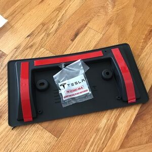 Tesla OEM front license plate bracket